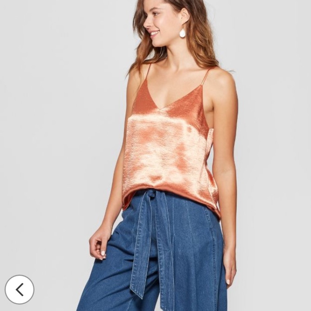 A New Day Copper Satin Cami